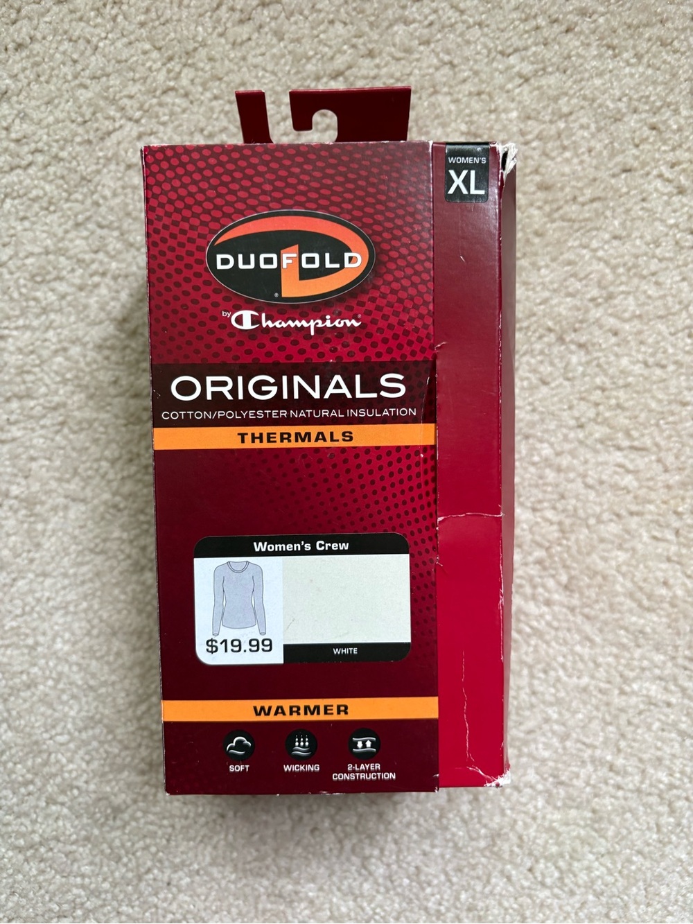 NEW Champion Duofold Originals Thermals - Red Packaging